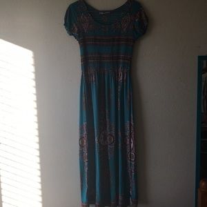 turquoise dress